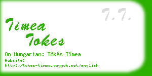 timea tokes business card